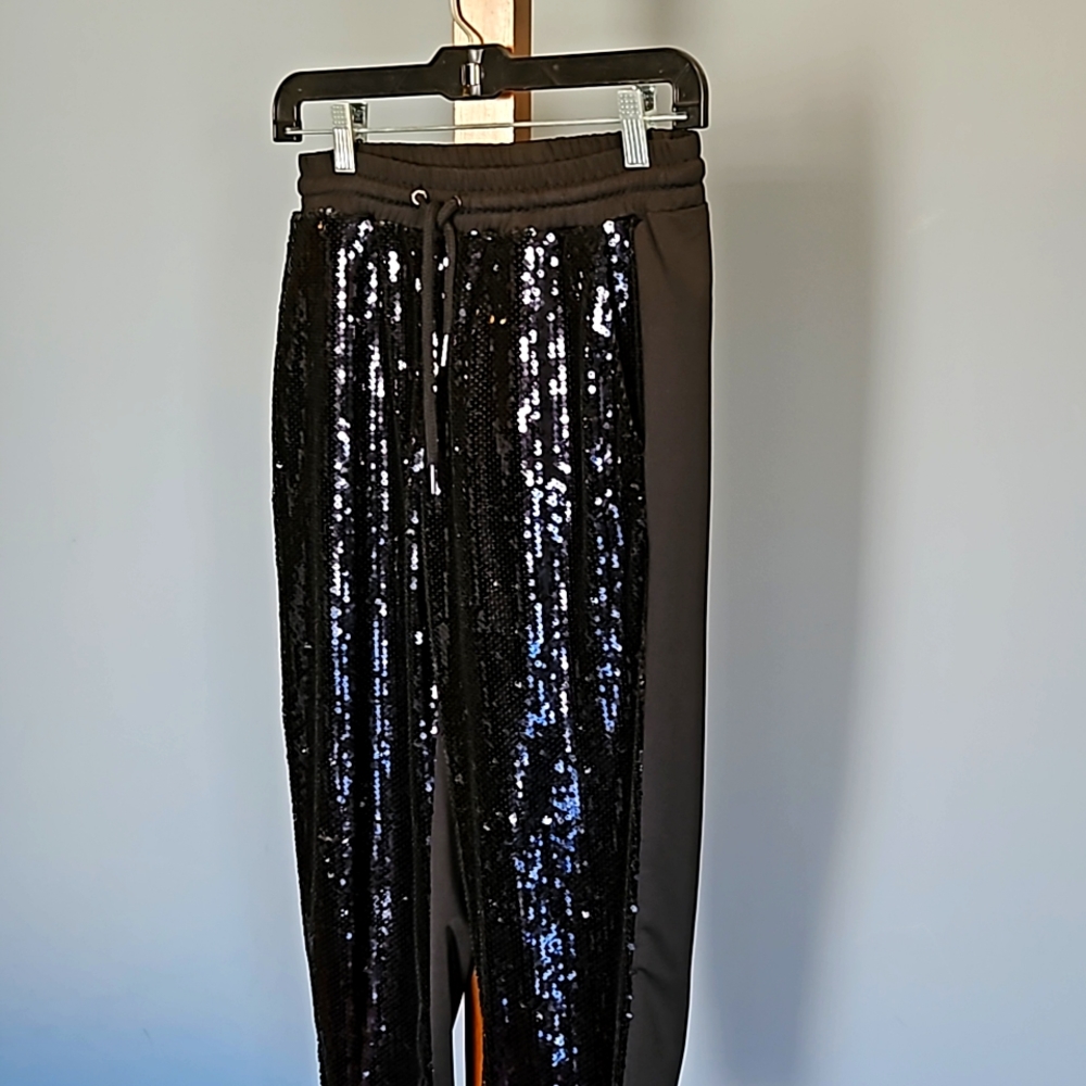 Women's Sequined sweat pants S